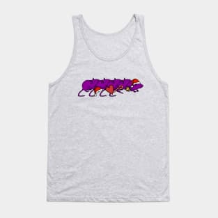 Cute Rats Holding Christmas Gifts Tank Top